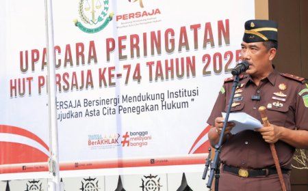 Kajati Maluku Agoes SP Jadi Inspektur Upacara HUT Persaja ke-74  
