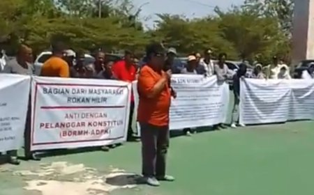 BDMRH-ADPK Aksi Damai Minta Bupati dan Wakil Bupati Rohil Akur Tidak Rela Ada Campur Tangan Lain