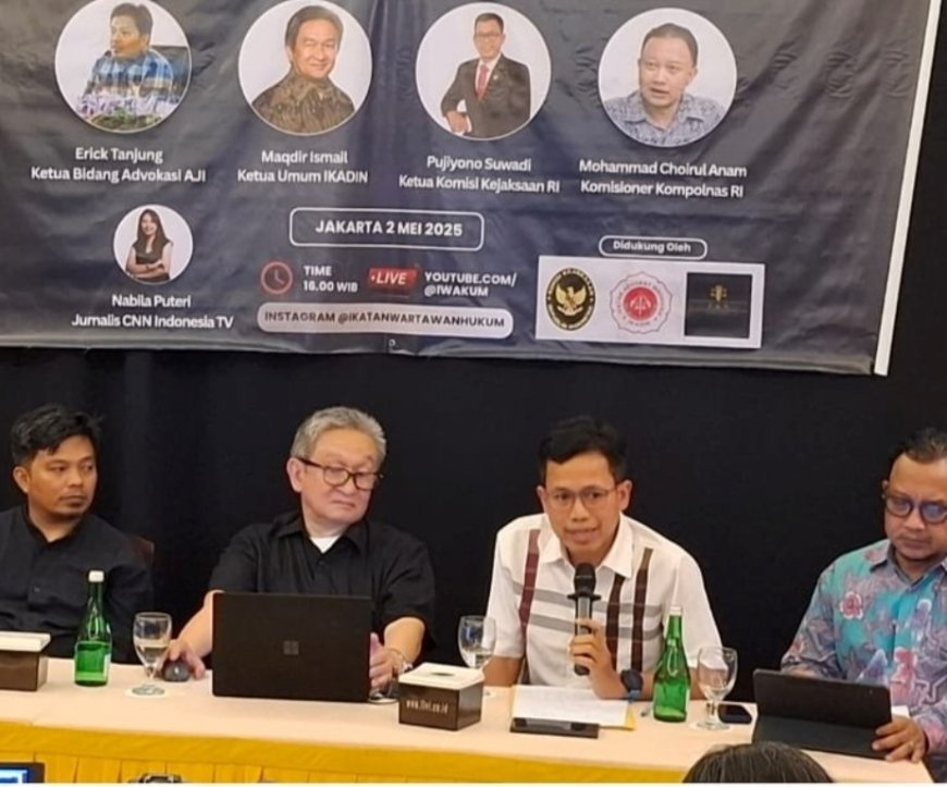 Pujiyono Suwadi Tegaskan Kerja-Kerja Jurnalis Dilindungi Undang-Undang