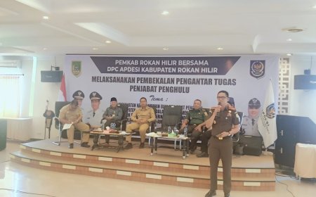 Kajari Rohil Berikan Pembekalan Pengantar Tugas Pj Penghulu se-Kabupaten Rokan Hilir