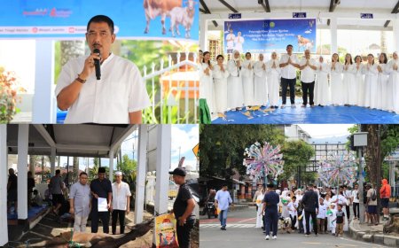 Sebelum Disembelih Hewan Kurban Dari Kejati Diarak Sambil Bershalawat dan Tifa Hadrat