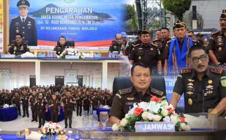 Kajati Maluku Sambut Kunjungan Inspeksi Pimpinan JAMWAS Kejagung RI