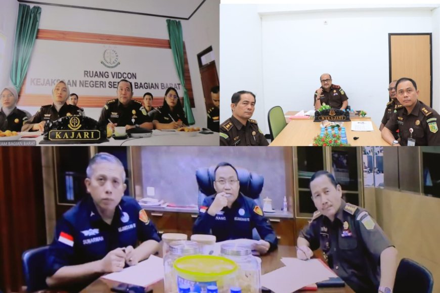 Wakil Kepala Kejati Maluku Ajukan Penghentian Penuntutan Perkara Penganiayaan Berdasarkan Keadilan Restoratif Kepada JAM Pidum Kejagung RI