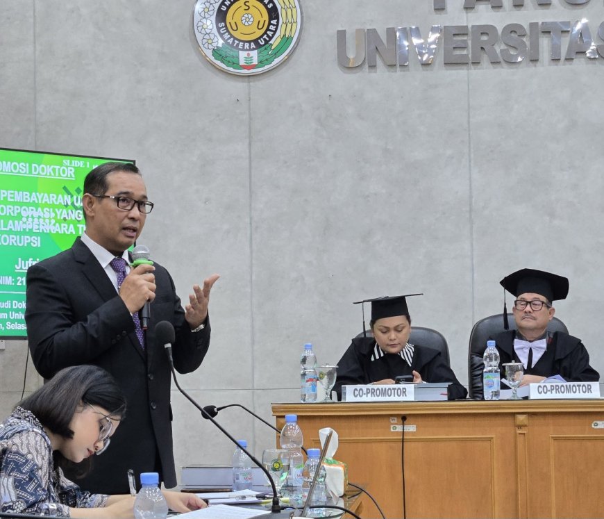 Insan Adhyaksa Jufri Putra Asal Sumut Itu Bergelar Doktor