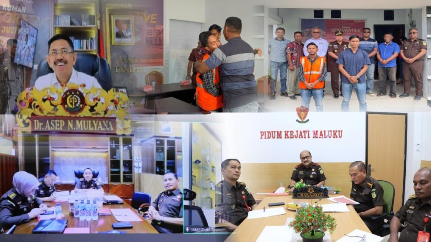 Tim Restoratif Justice JAM Tindak Pidana Umum Kejagung Setujui Usulan Penghentian Tuntutan Perkara Penganiayaan Warga Di Maluku Barat Daya