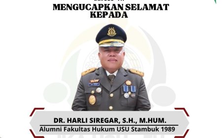 Alumni FH USU Dr. Harli Siregar Jabat Kajati Sumut Gantikan Idianto