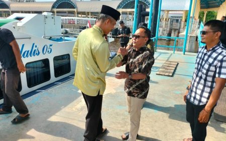 Sekda Bengkalis Sambut Kedatangan Pj. Sekda Provinsi Riau