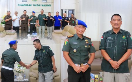 DANPOMDAM XV Pattimura Berkunjung ke Kejati Maluku