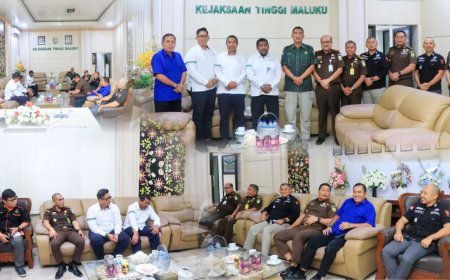 Kajati Maluku Agoes SP Terima Kunjungan Silaturahmi General Manager PT  ASDP Cabang Ambon 