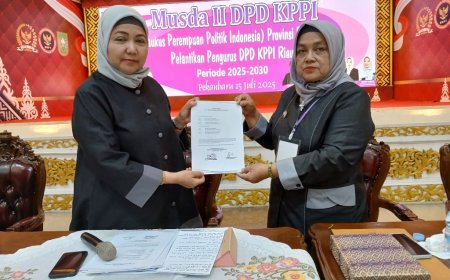 Sukses Dampingi Ade Hartati, Gusmiyar Ridwan Kembali Jadi Sekretaris Umum KPPI Riau