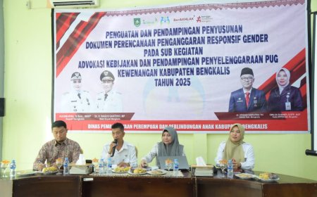 Bupati Bengkalis Buka Pelatihan Pendampingan dan Penyusunan Dokumen Perencanaan Penganggaran Responsif Gender