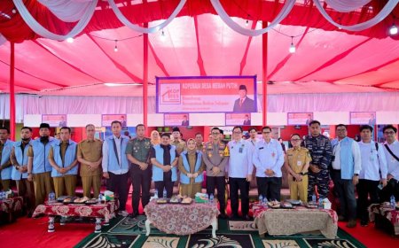 Bupati Kasmarni Hadir Pada Peresmian Koperasi Merah Putih Di Desa Bumbung Bathin Solapan