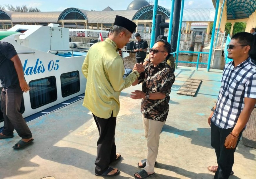 Sekda Bengkalis Sambut Kedatangan Pj. Sekda Provinsi Riau