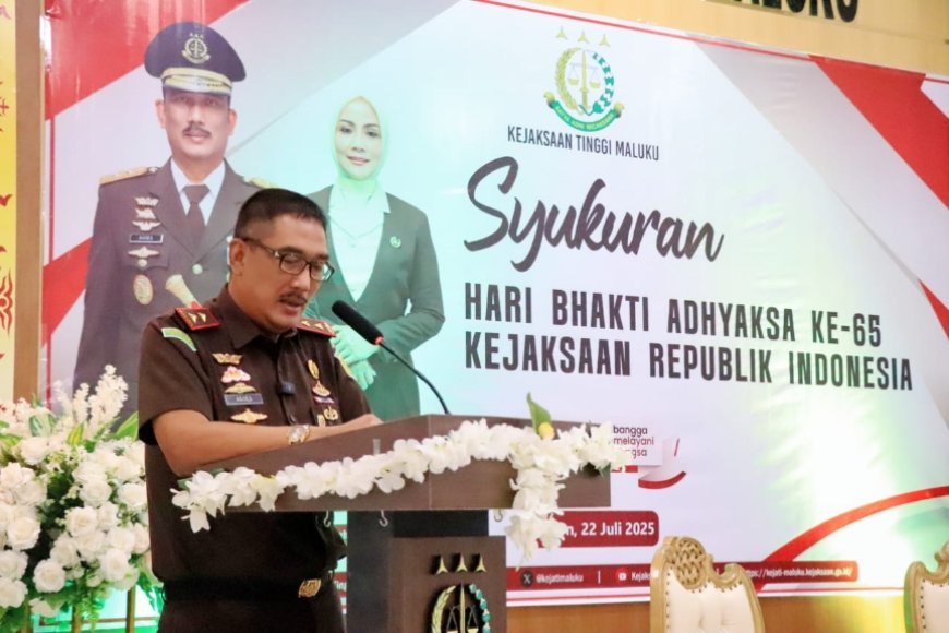 Kajati Maluku dan Jajaran Gelar Syukuran Hari Bhakti Adhyaksa Se-Wilayah Maluku 