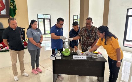 Kajari SBB Musnahkan Barang Bukti Narkotika Yang Berkekuatan Hukum Tetap