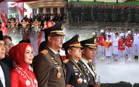 Kajati Maluku Agoes SP Ikuti Upacara HUT RI Di Lapamgan .erseka Ambon