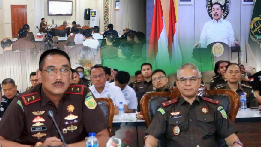 Kajati Maluku Hadiri Rapat Evaluasi Capaian Kinerja Semester I Kejaksaan RI