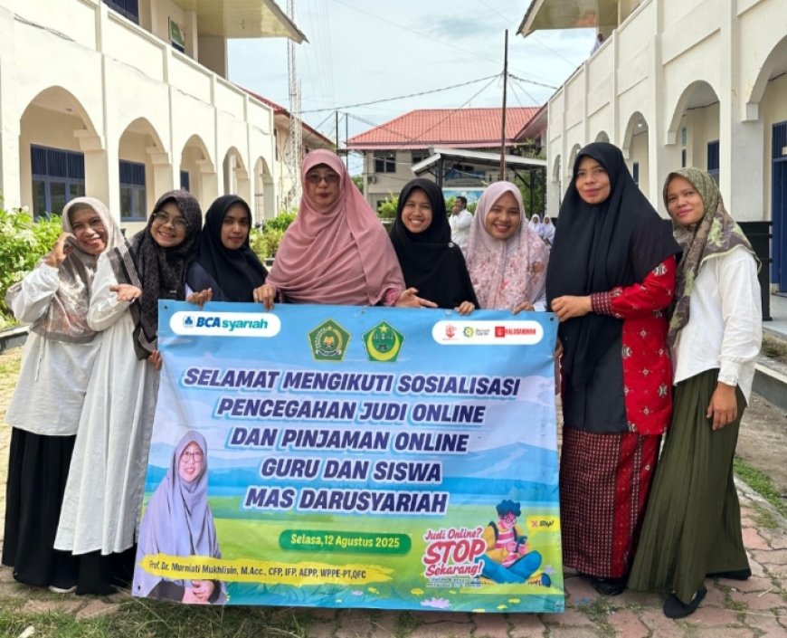 Sakinah Finance Sosialisasi Penanganan Pinjol dan Judol di MAS Darusyariah Di Banda Aceh
