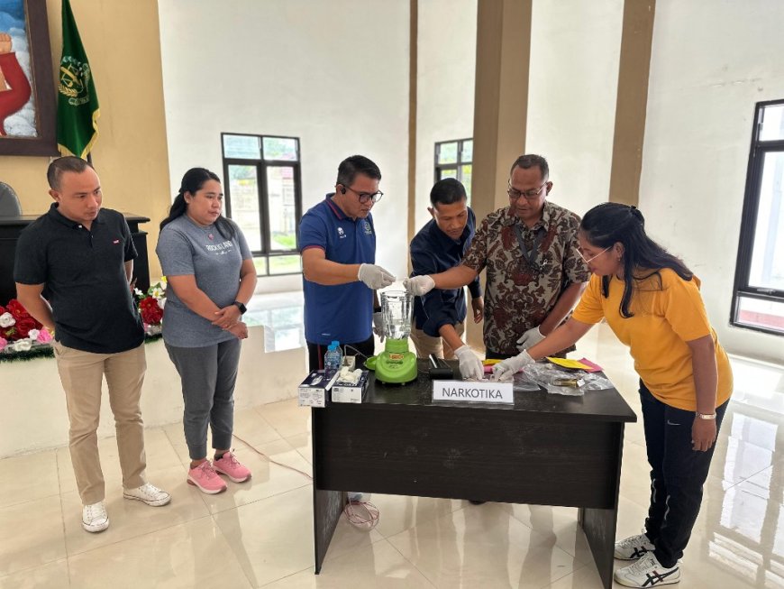 Kajari SBB Musnahkan Barang Bukti Narkotika Yang Berkekuatan Hukum Tetap