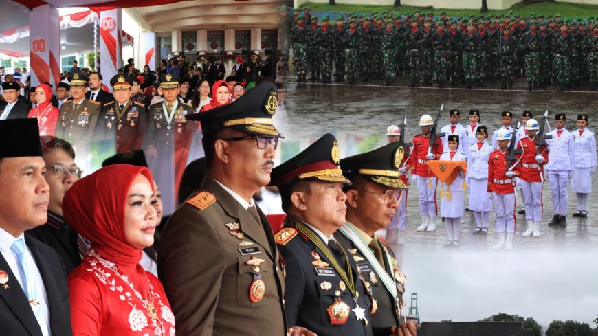 Kajati Maluku Agoes SP Ikuti Upacara HUT RI Di Lapamgan .erseka Ambon