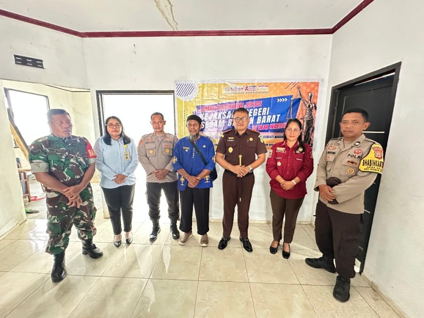 Kejaksaan Negeri Seram Bagian Barat Resmikan Rumah Restorative Justice di Desa Waesala