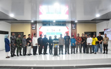 Empat Point Deklarasi Damai Dibacakan Sekda Bengkalis Dukung Kamtibmas