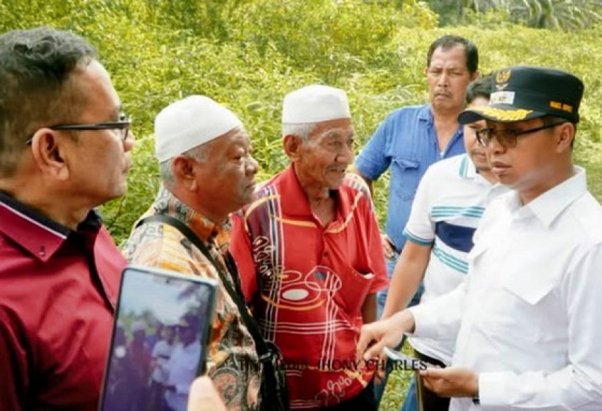 Jhonny Charles Cari Solusi Sengketa Batas Rohil–Rohul di Sungai Tapah