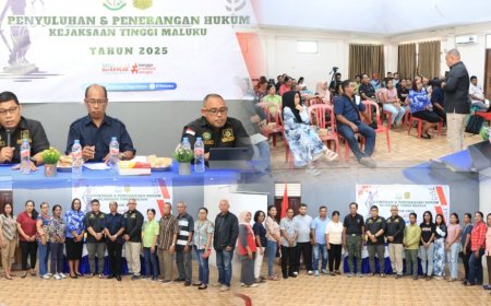 Kejati Maluku Beri Penerangan Hukum Soal Pencegahan Penyalahgunaan Keuangan Desa Di Negeri Hative Kecil