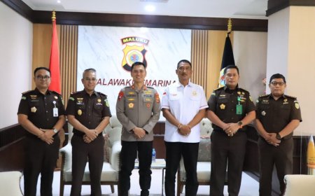 Kajati Maluku Agoes SP dan Wakilnya Abdullah Noer Deny Berpamitan