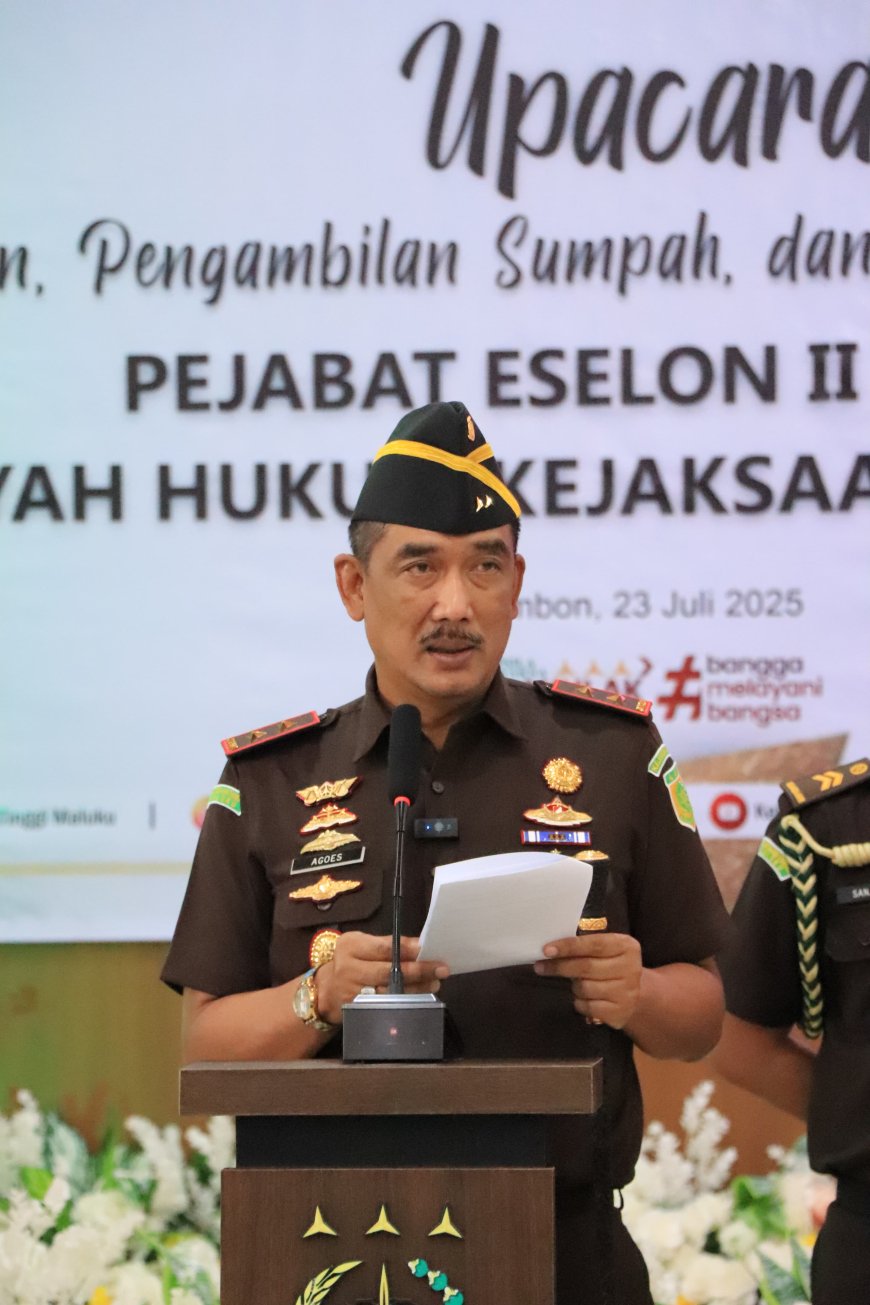 Kajati Maluku Agoes SP Akhiri Masa Tugasnya Dengan Segudang Prestasi Tangani Perkara Korupsi