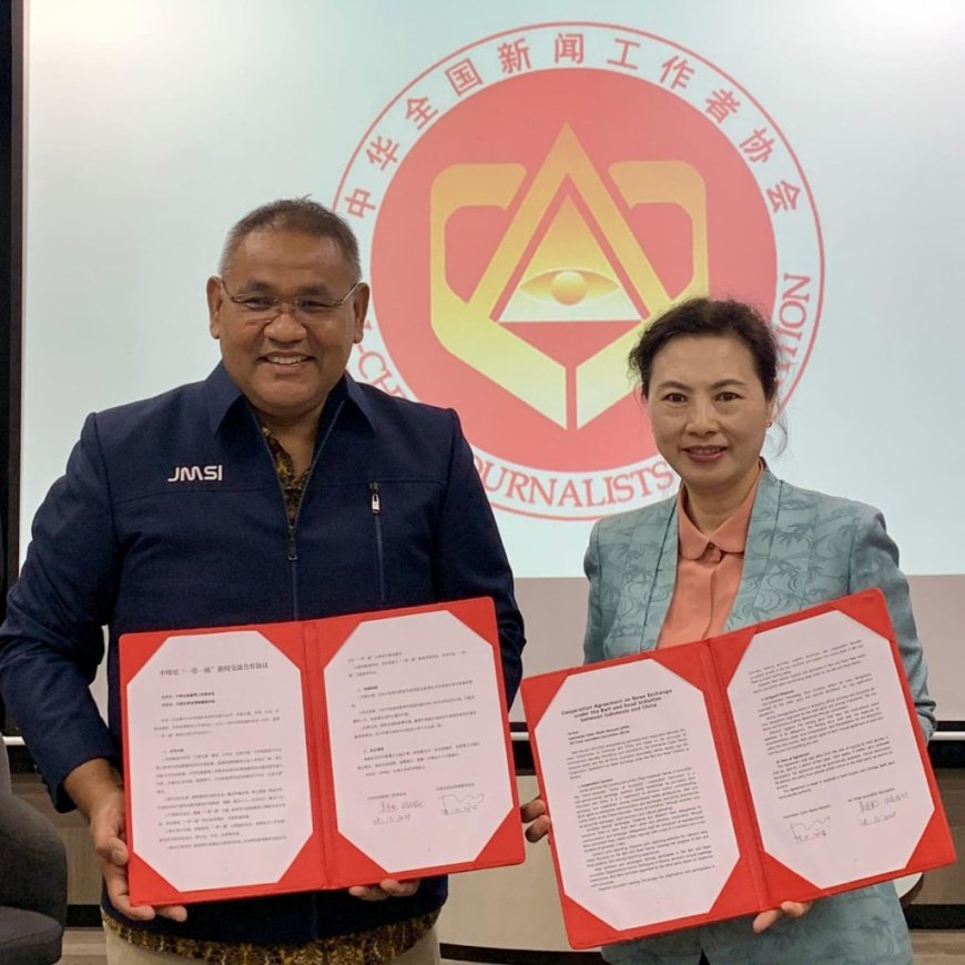 JMSI dan ACJA Teken MoU Dirikan Rumah Wartawan Tiongkok-Indonesia