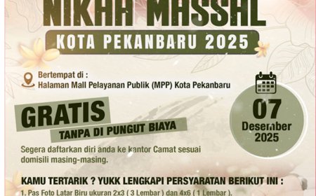 43 Calon Pasutri Sudah Daftar Nikah Massal Gratis Pemko Pekanbaru 