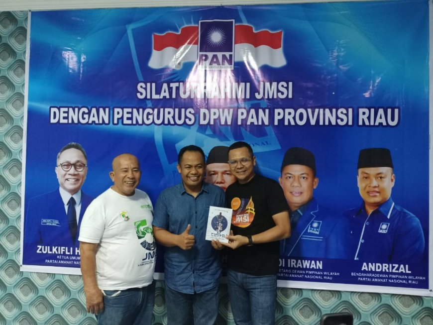 JMSI Riau Silaturahmi dengan DPW PAN Riau