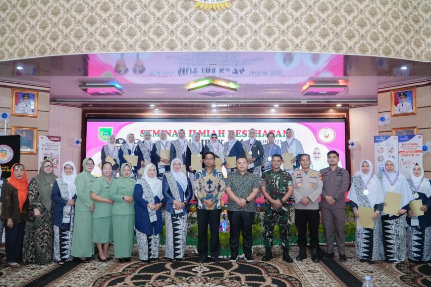 HUT IBI Ke-74 Tahun 2025, Wabup Rohil Buka Seminar Ilmiah Kesehatan