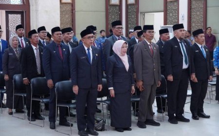 Pasca Hambali Mundur Dari Sekda, Bupati Kampar Ahmad Yuzar Lantik 29 Pejabat Tinggi Pratama