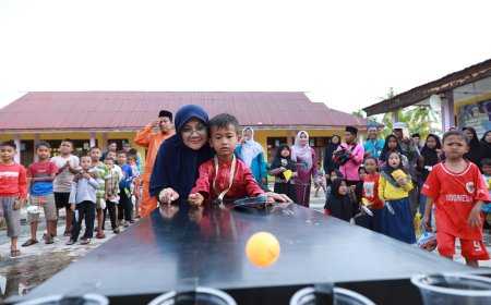 Meriahkan HUT Siak ke-26, Afni Membaur Di Tengah Masyarakat Teluk Lanus