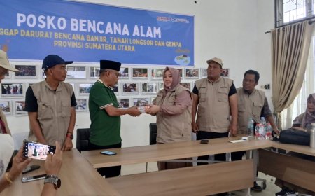 PGRI Bengkalis Salur Bantuan Korban Bencana Sumatera Utara