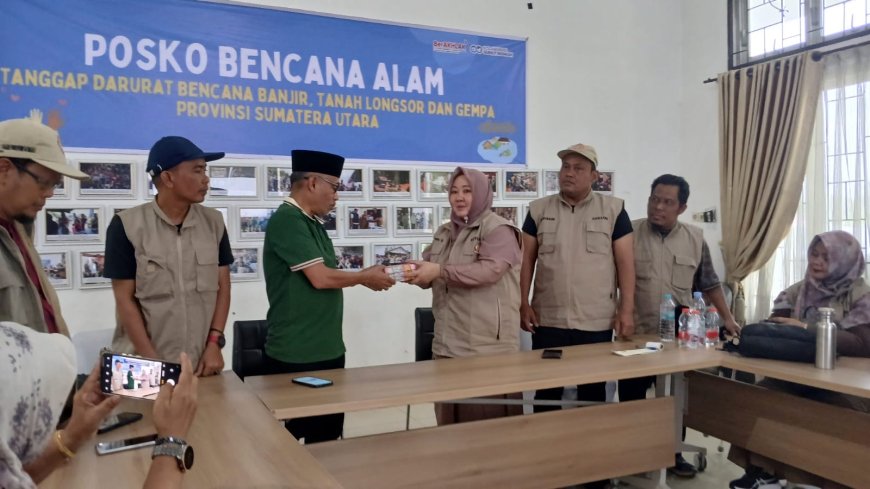 PGRI Bengkalis Salur Bantuan Korban Bencana Sumatera Utara