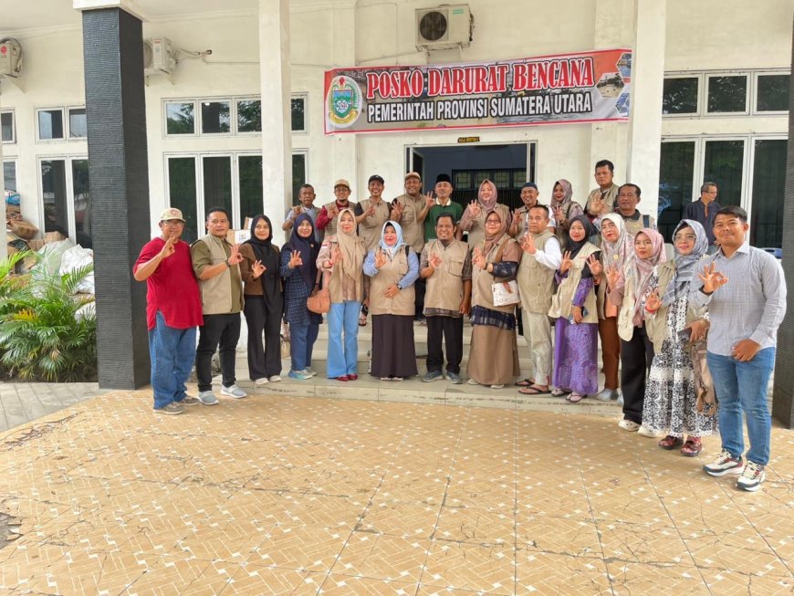 PGRI Bengkalis Salur Bantuan Korban Bencana Sumatera Utara