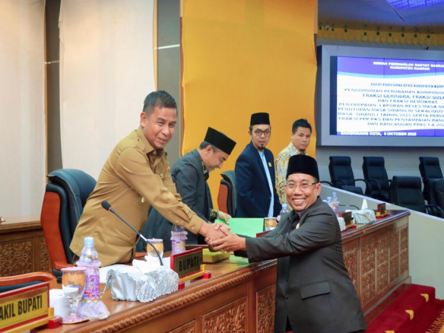 DPRD Kampar Demharkan Pidato KUA dan PPAS Tahun Anggaran 2026
