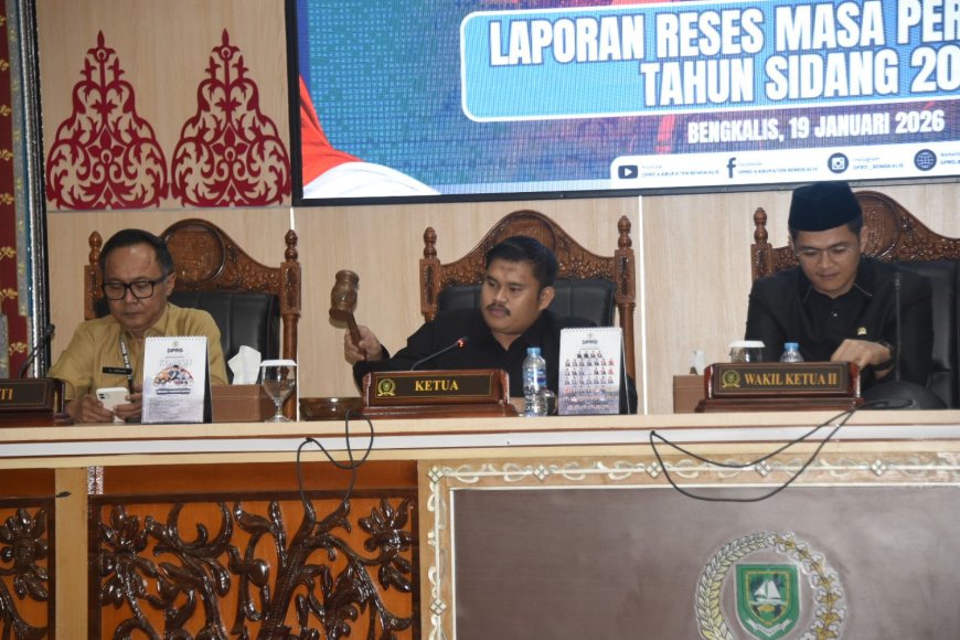 Sekda Bengkalis Terima Laporan Reses DPRD dan Pembentukan Pansus Pokir