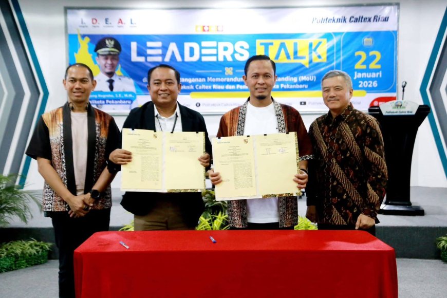 Pemko Pekanbaru Teken MoU Tri Dharma Perguruan Tinggi dengan Politeknik Caltex Riau