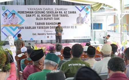 Perkuat Pendidikan Usia Dini, Wabup Siak Resmikan Gedung Baru RA Az Zahra di Teluk Merbau