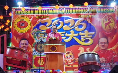 Sekda Fauzi Efrizal Hadiri Malam Imlek 2577 Bagansiapiapi