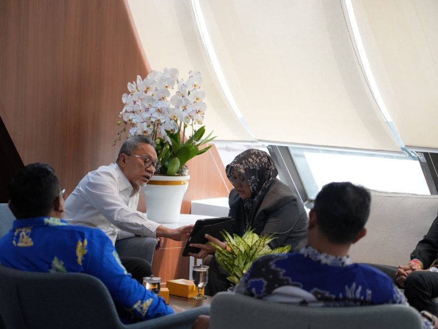 Bupati Siak Temui Menko Pangan, Bahas Penguatan Ketahanan Pangan dan Kampung Nelayan