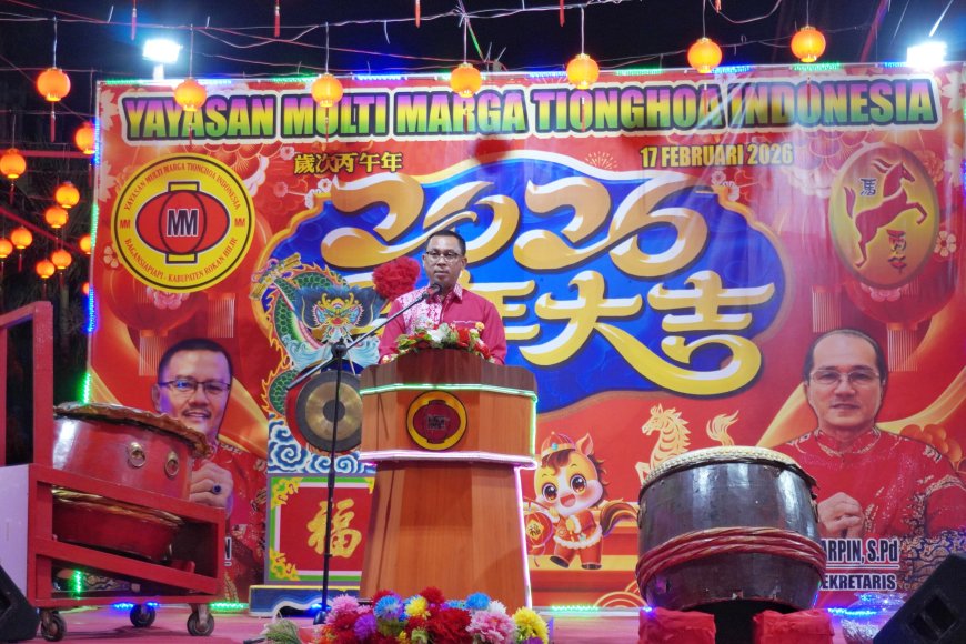 Sekda Fauzi Efrizal Hadiri Malam Imlek 2577 Bagansiapiapi