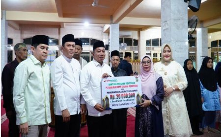 Wabup Misharti Resmikan Bank Beras dan Serahkan Sejumlah Bantuan