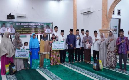 Bupati Kampar Ahmad Yuzar Resmi Lepas Tim Safari Ramadhan 1447 H Di Masjid Al-Muttaqin Bangkinang Kota