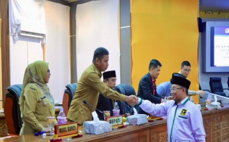 Pemda Kampar Hadiri Rapat Paripurna Penyampaian Laporan Reses Masa Sidang I Tahun 2025