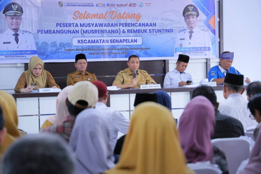 Hadiri Musrenbang Senapelan Wawako Pekanbaru Serap Aspirasi Warga